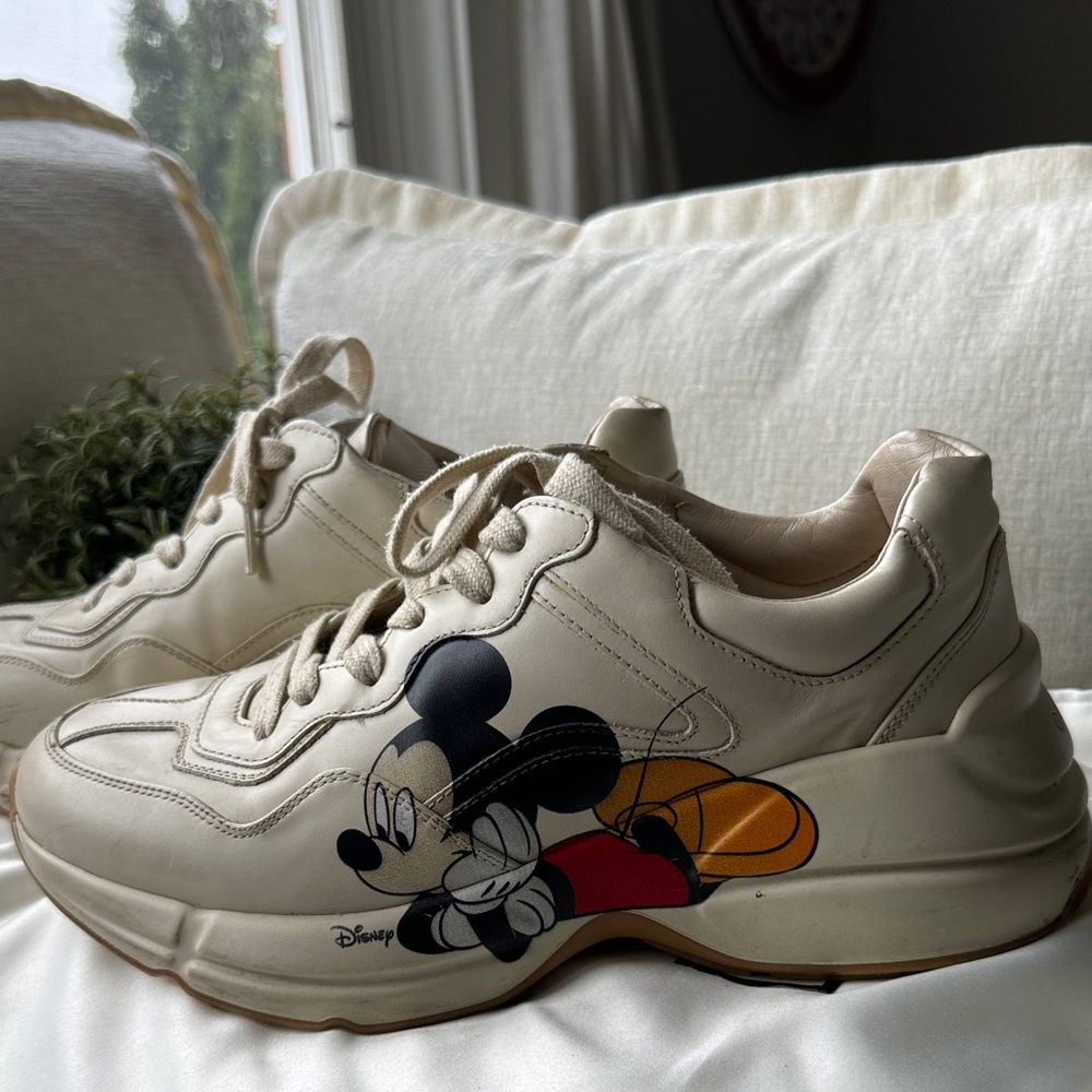 Disney Cream Mickey Mouse Casual Shoes